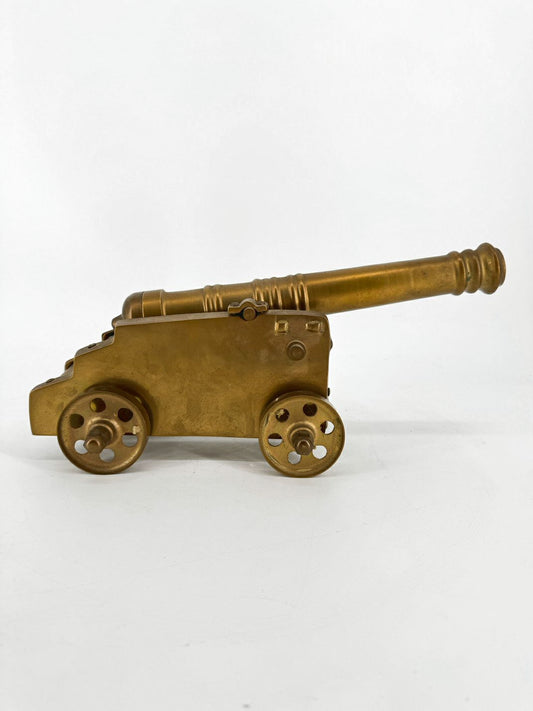 Brass Cannon Figure