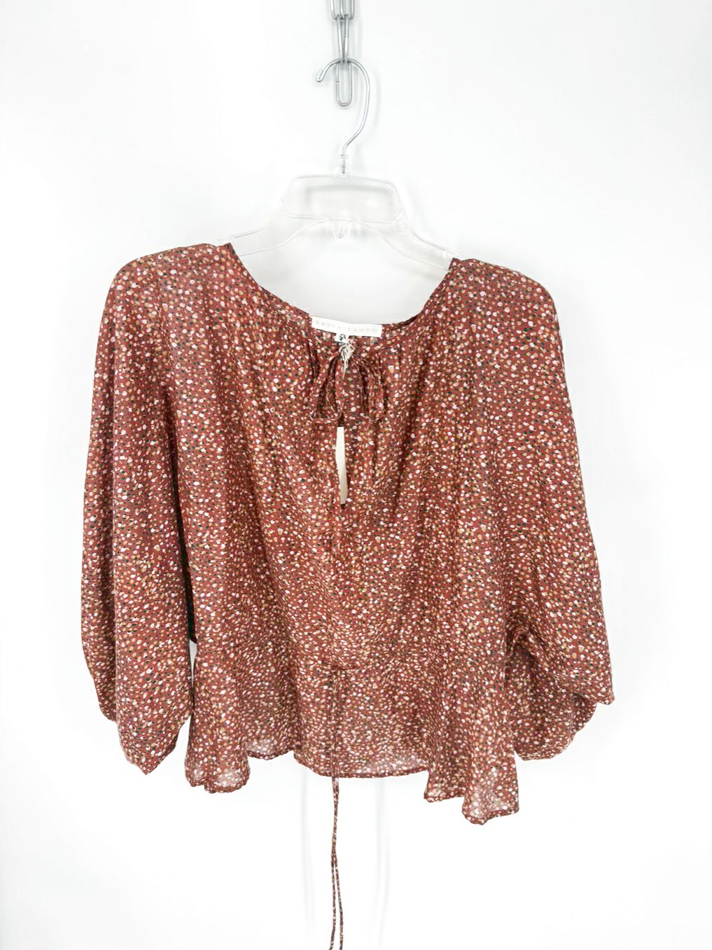 ERICA TANOV Wmn's Size 0 Sienna Dots Blouse NWT