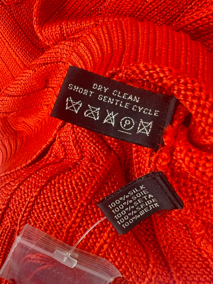 RALPH LAUREN BLACK LABEL Size M Orange Sweater
