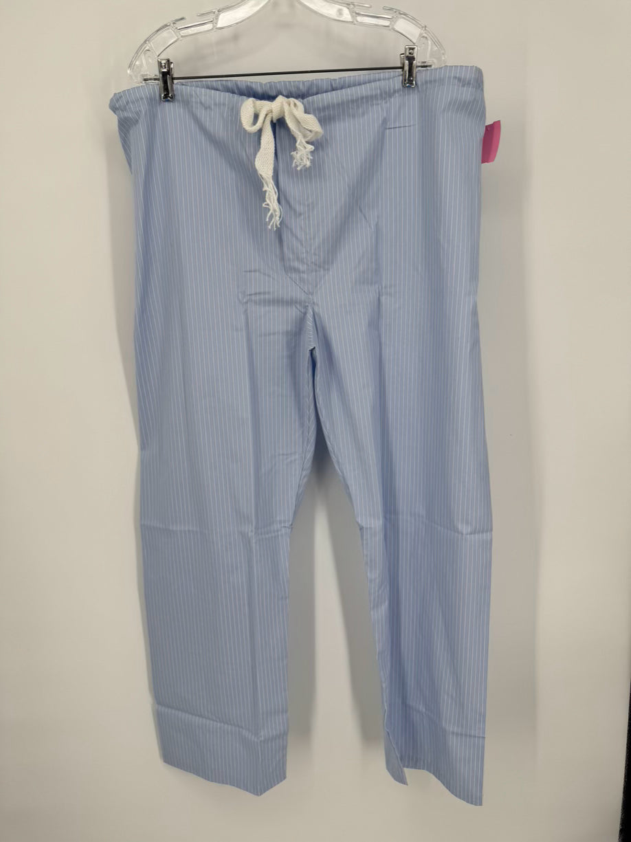 DEREK ROSE Size L Blue Stripe Pajamas