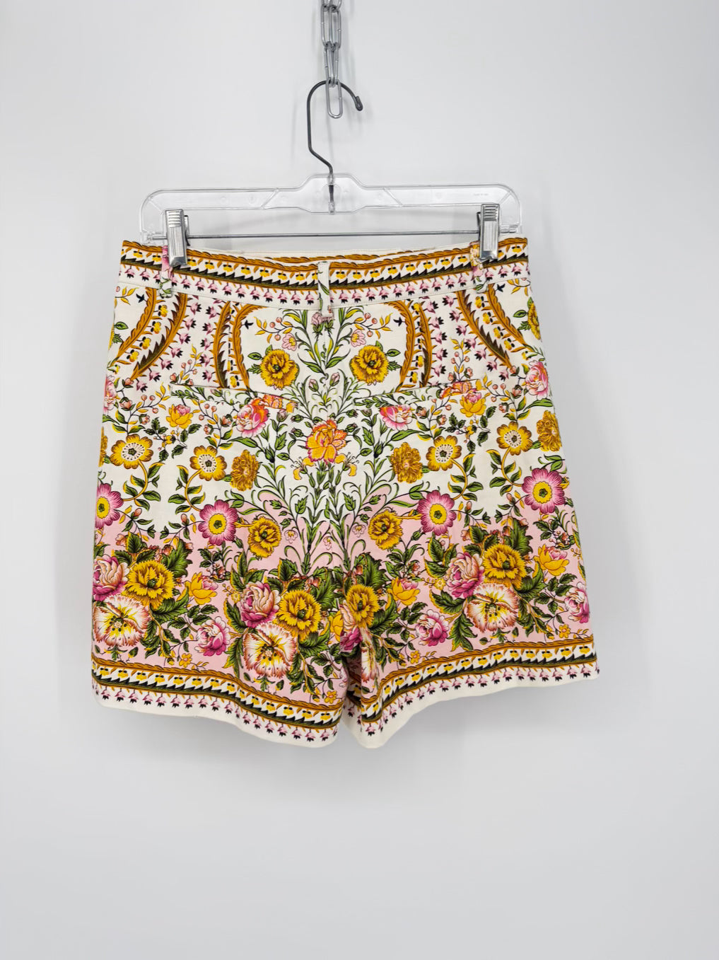 A LOVES A Size 8 Yellow & Green Floral Shorts NWT