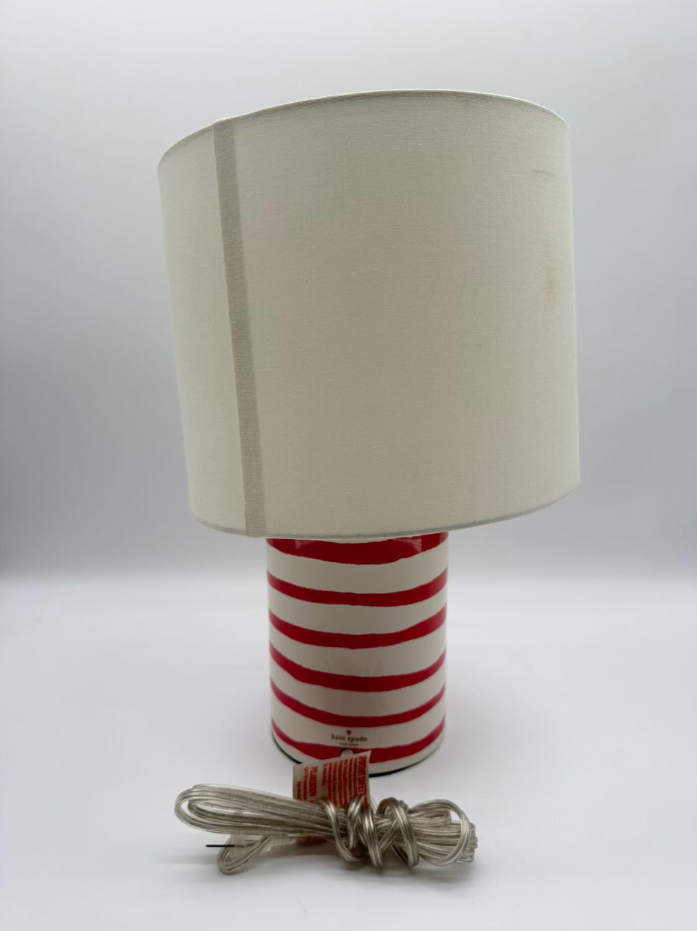 KATE SPADE Pink & White Lamp w/ White Shade