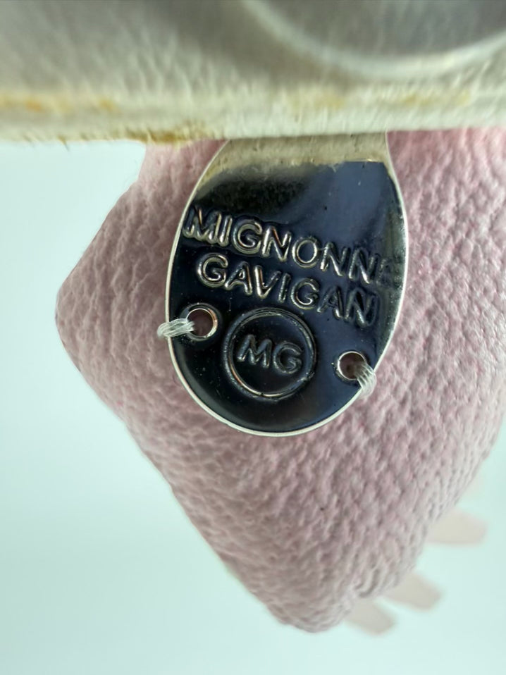 MIGNONNE GAVIGAN Pink & White Wing STUD Earrings