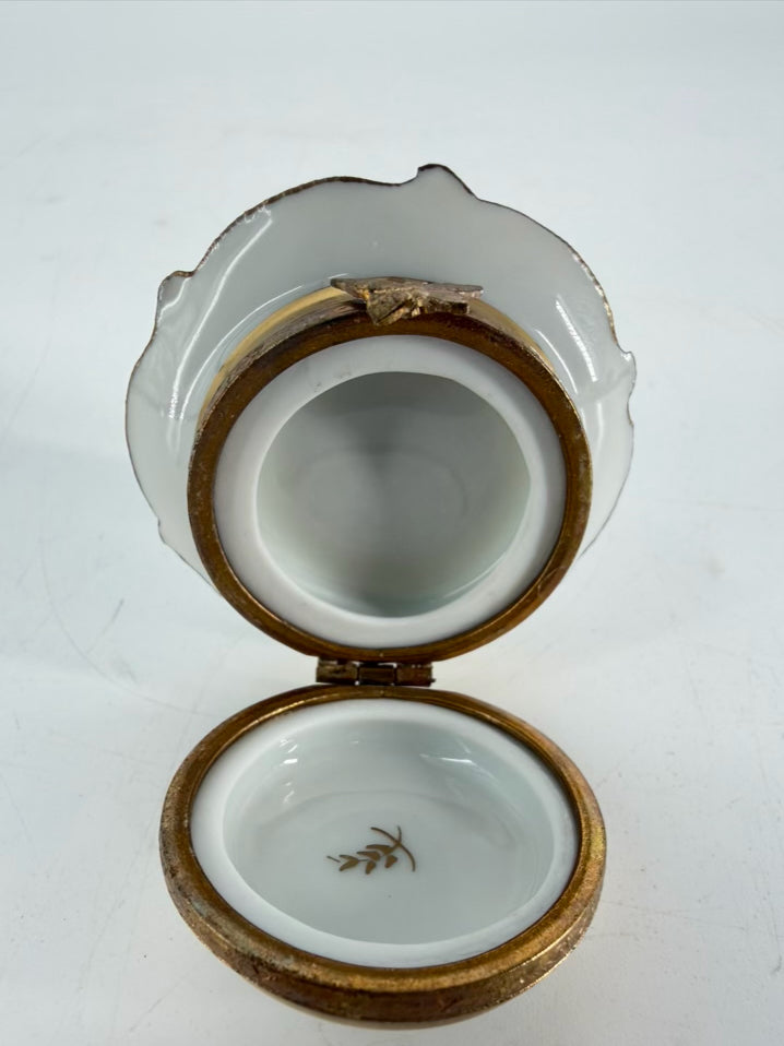 LIMOGES Miniature Cup & Saucer Box