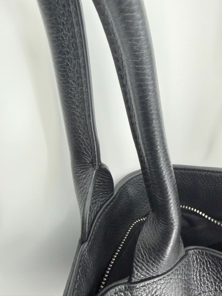 IOPELLE Black Leather Skull Design Purse