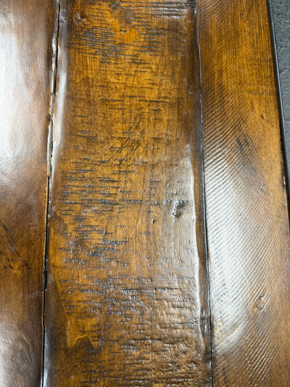 Brown & Black Wood & Metal Industrial Look End Table