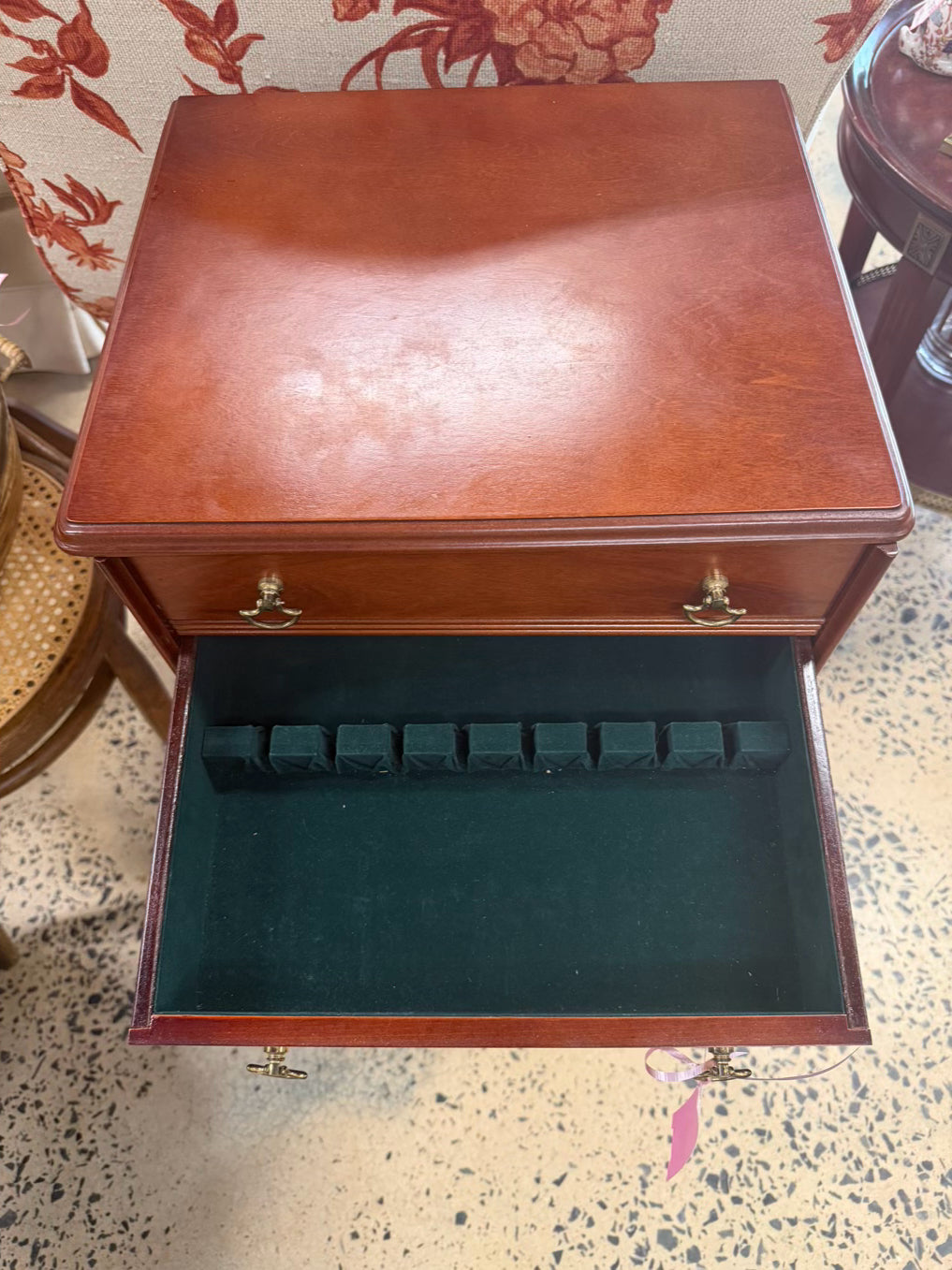 Dark Wood Chest for Silverware