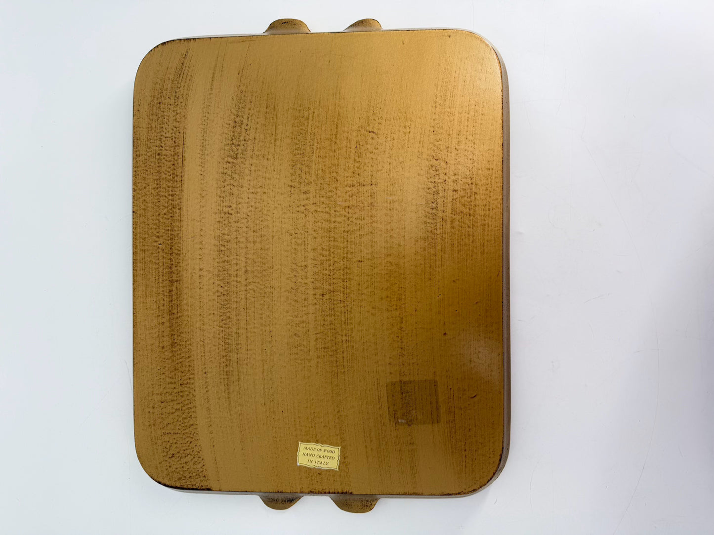 ITALY Gold Wood Florentine Bow Tray