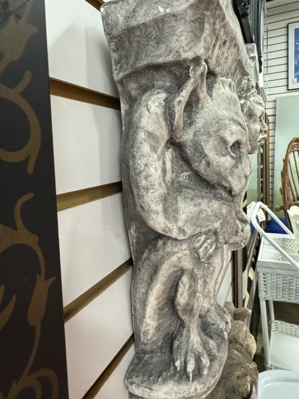 Plaster Gargoyle Wall Hanging Statuary