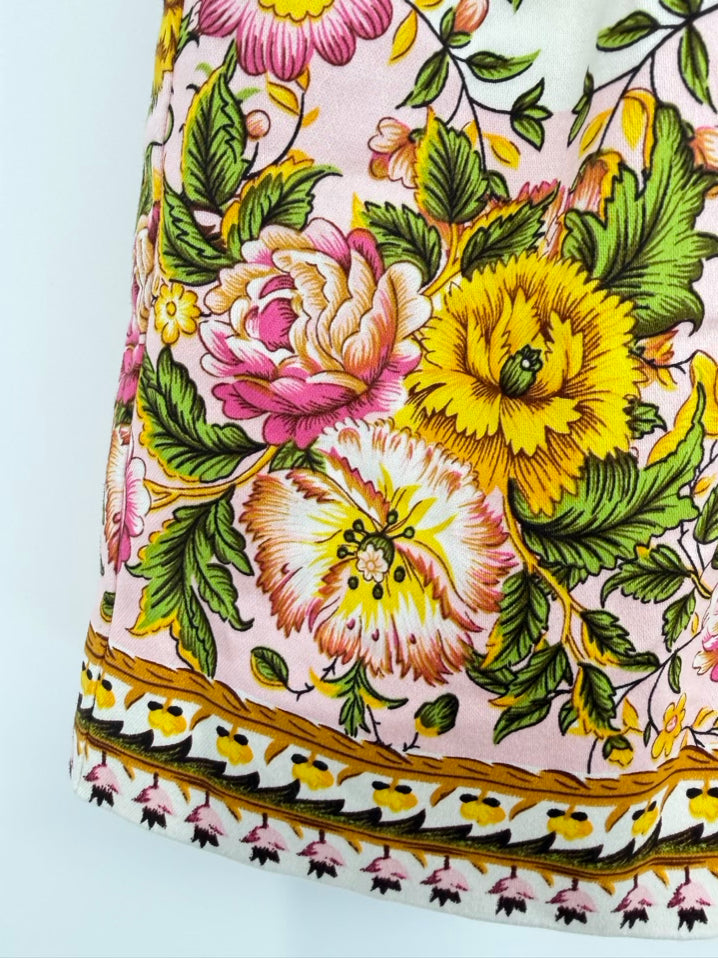 A LOVES A Size 8 Yellow & Green Floral Shorts NWT