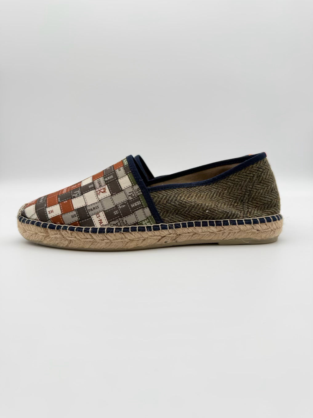 RESPOKE x HUNTSMAN Carre Classic Wmn's Size 43 Olive Espadrilles NWOT