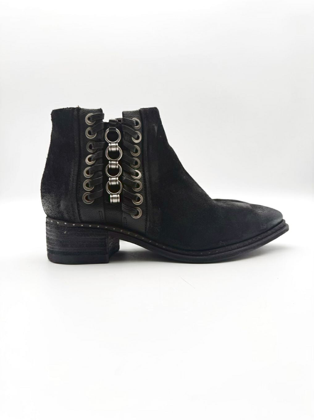 AS 98 WMNS Size 39 Black Leather Booties