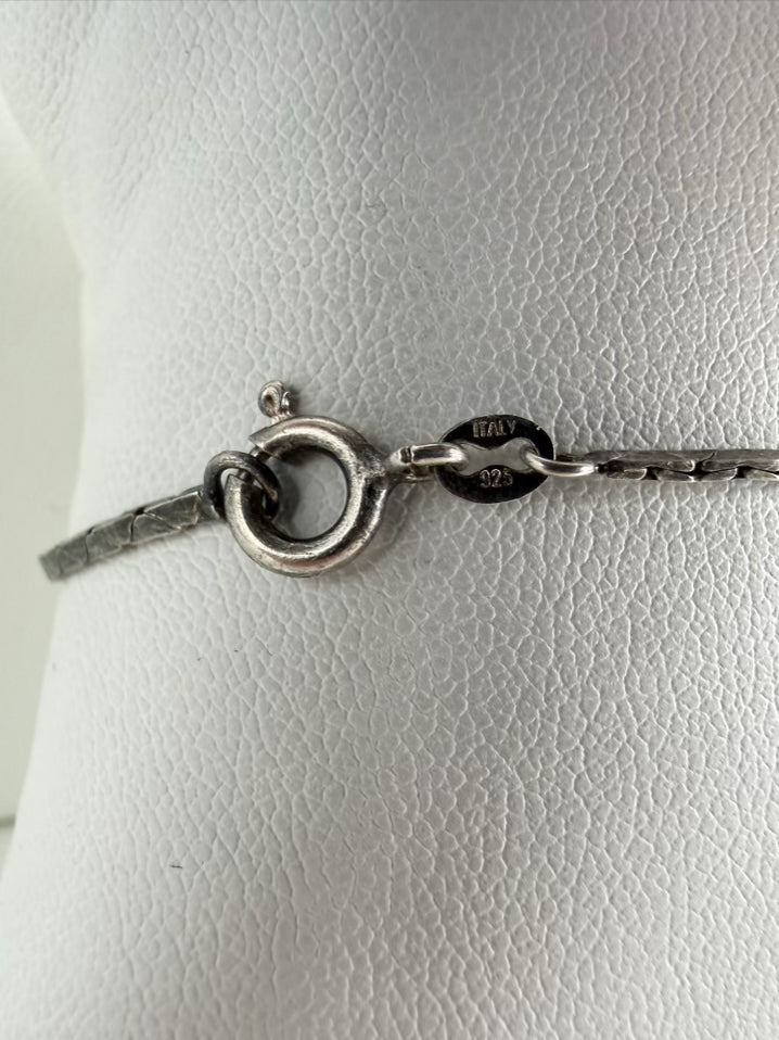 STERLING SILVER Angel Necklace & Bracelet set