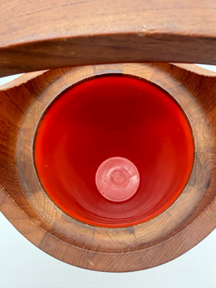 DANSK Staved Teak Ice Bucket