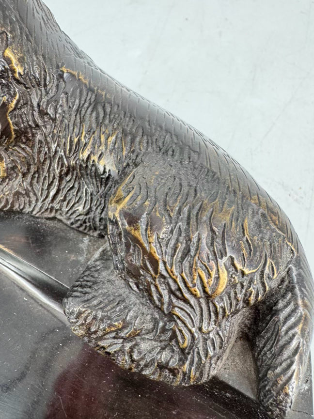 Cast Metal Spaniel Pen Holder