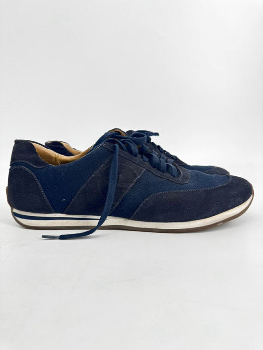 PETER MILLAR Size 10 Navy Suede Sneakers