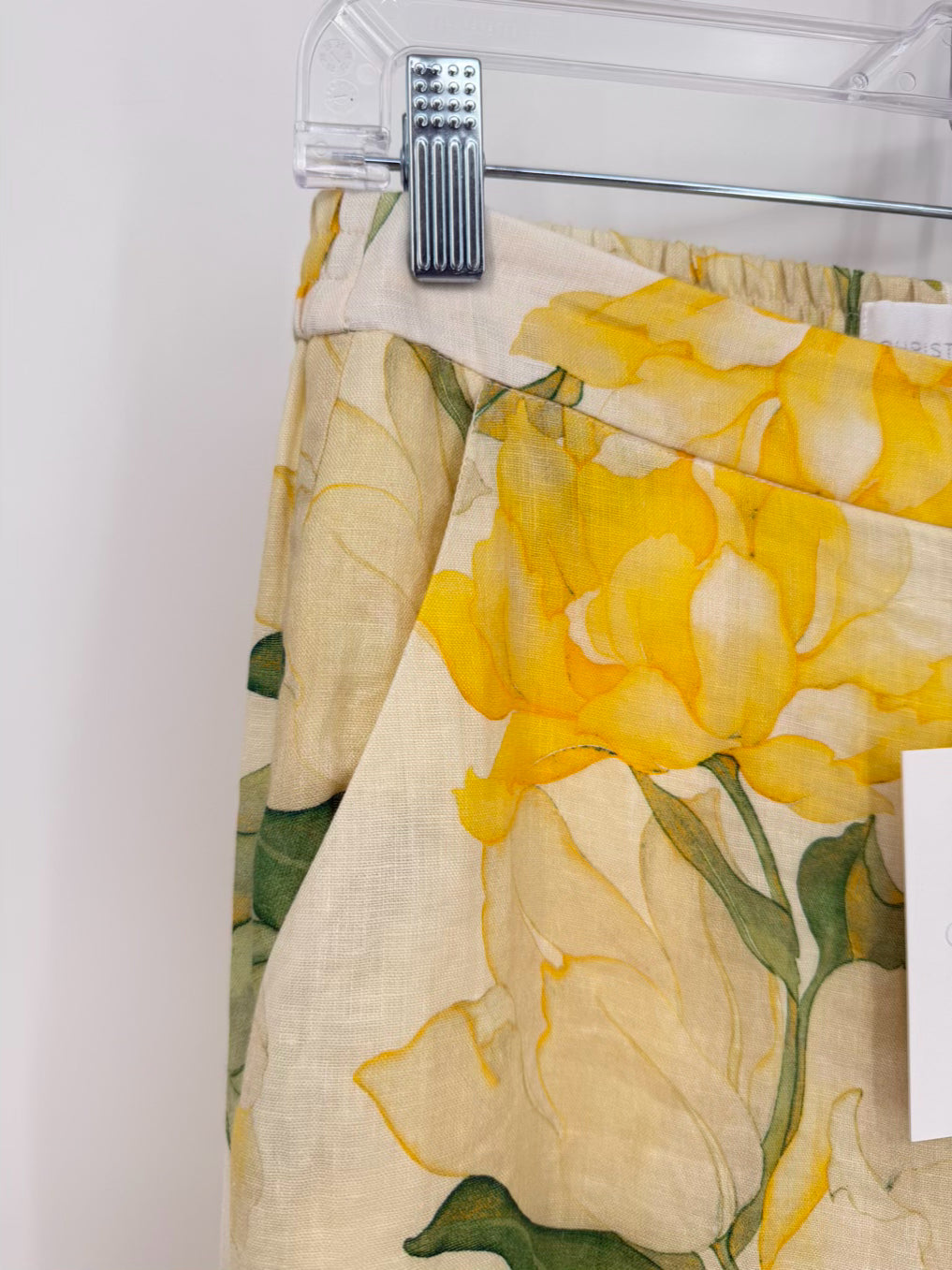 CHRISTY LYNN Size S Yellow & green Lace Watercolor Lily 3 Piece Suit Set