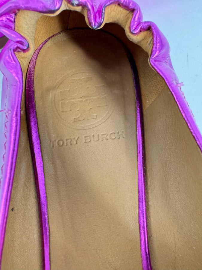 TORY BURCH Size 8 Orchid Leather Flats