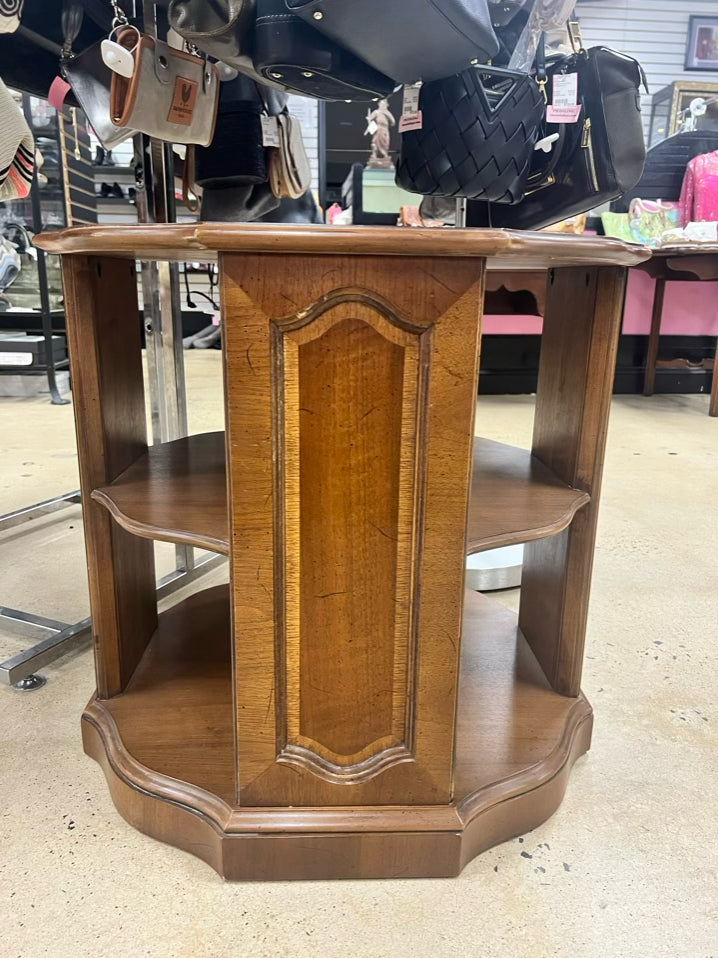 Brown Wood Occasional Table