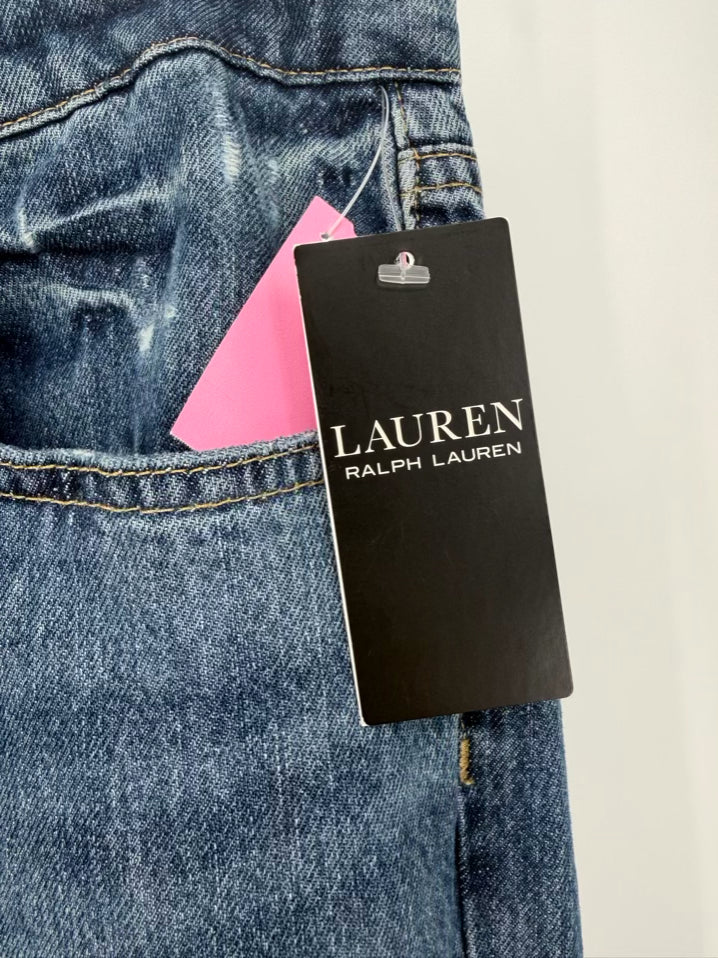 LAUREN RALPH LAUREN Size Wmn's 6 Blue Denim Patchwork Jeans NWT