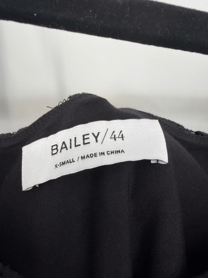 BAILEY 44 Wmn's Size XS Black Lace Knit Top NWT