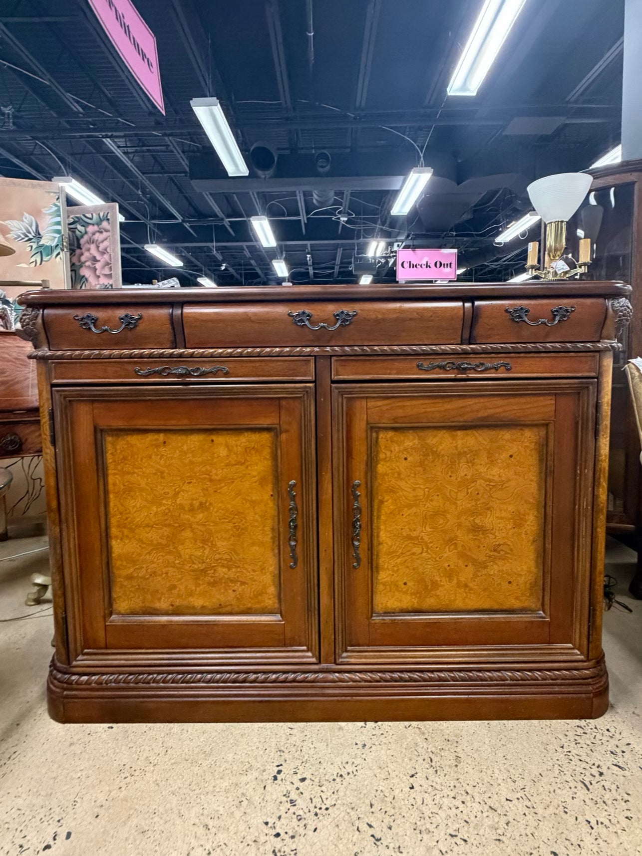 ASPEN HOME Medium Dark Wood Buffet