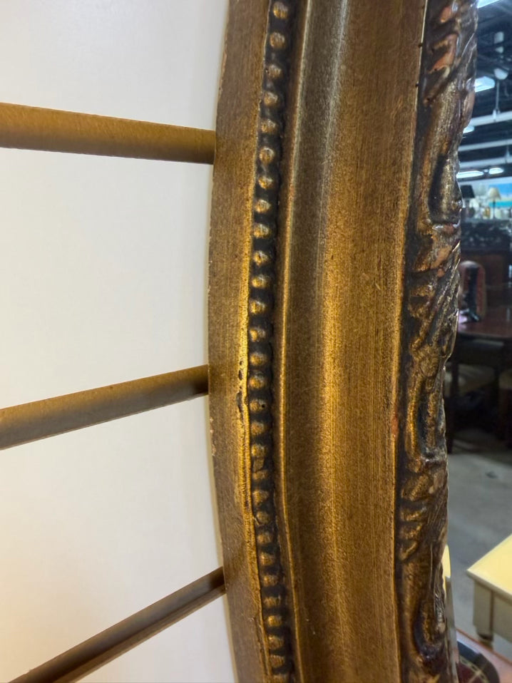 TIMELESS REFLECTIONS Gold Oval Beveled Mirror