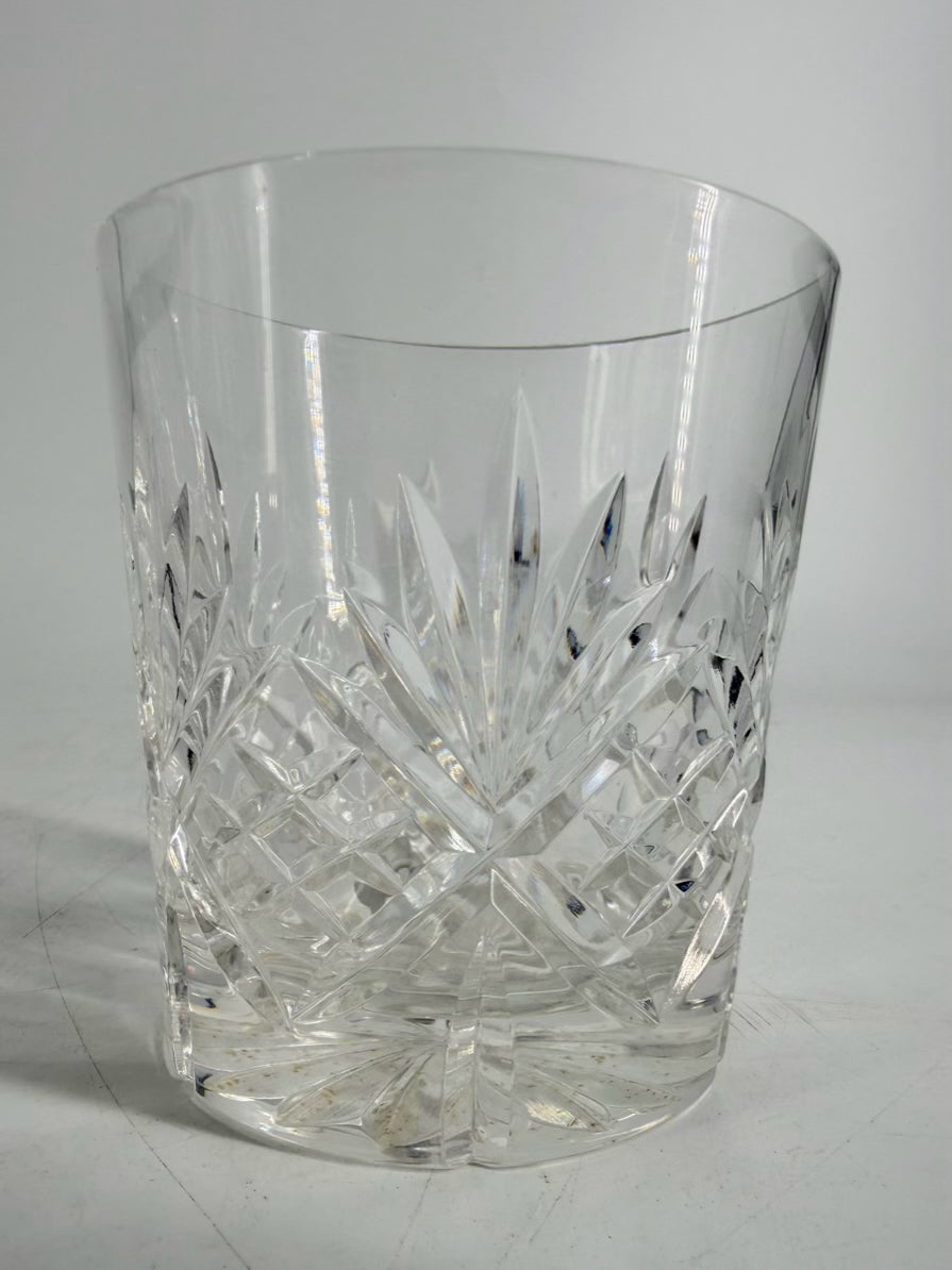TIFFANY & CO. Clear Crystal Newport Rocks Glasses Set Of 6