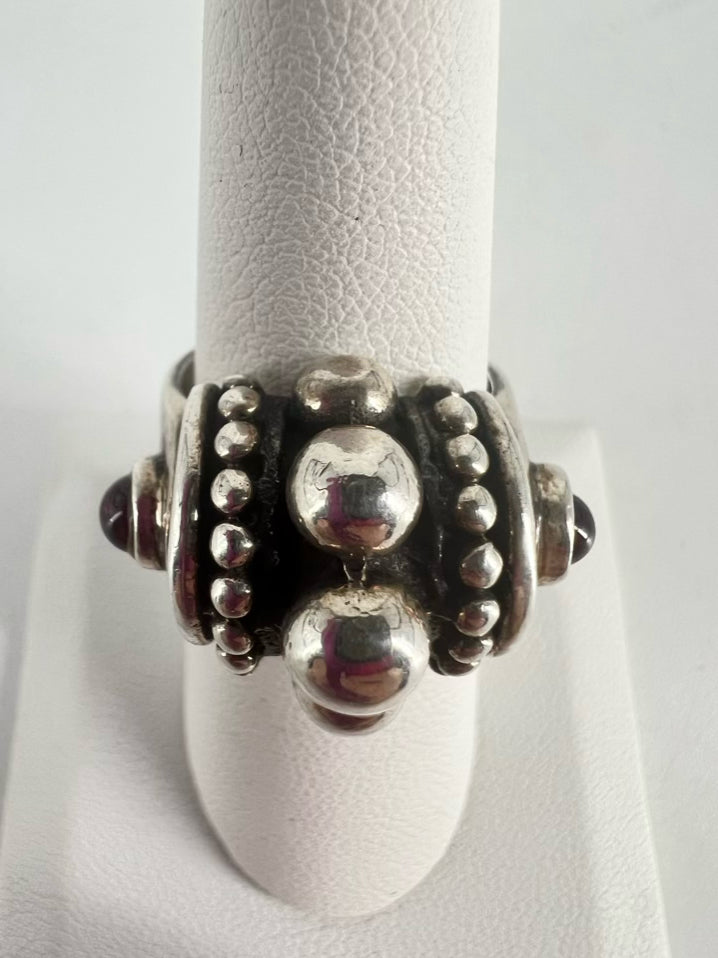 Sterling Garnet Ring