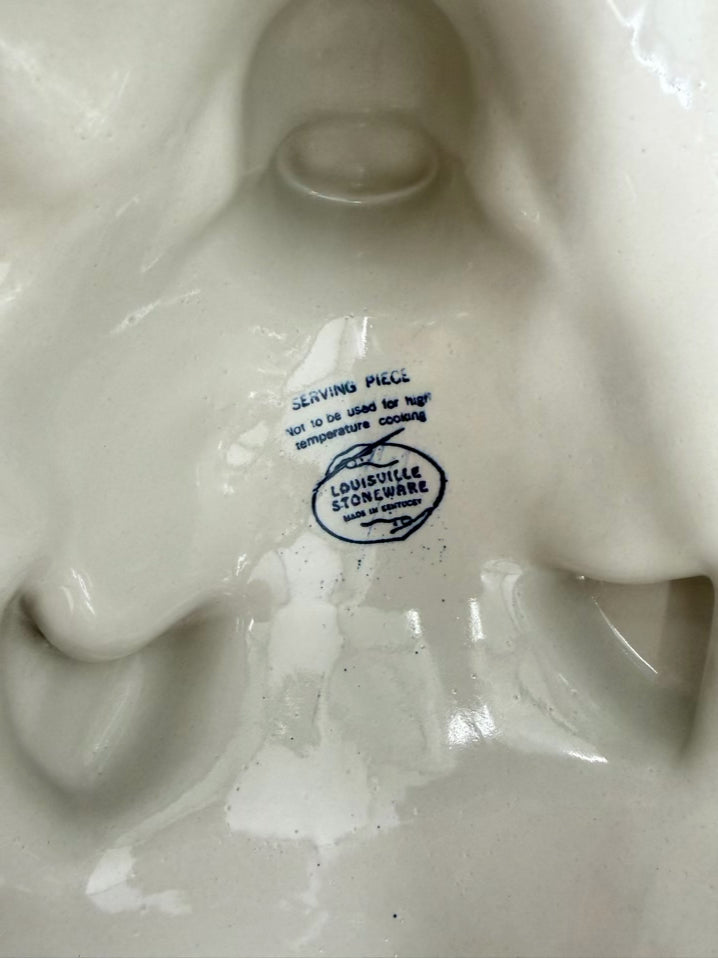 LOUISVILLE STONEWARE Large Pig Covered Serving Platter