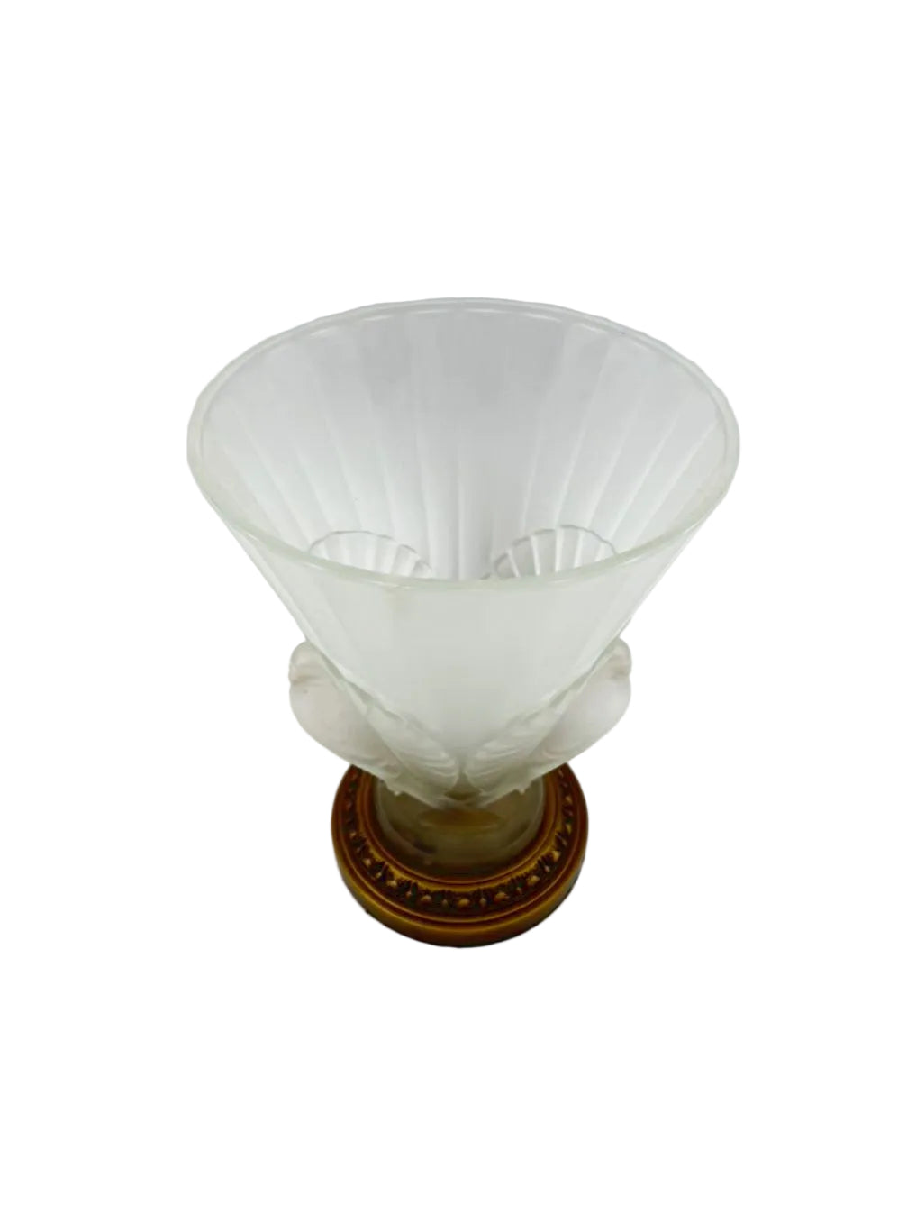 Frosted Glass Torchiere Dove Lamp