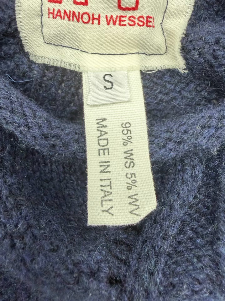 HANNOH WESSEL Wmn's Size S Navy Cashmere Sweater