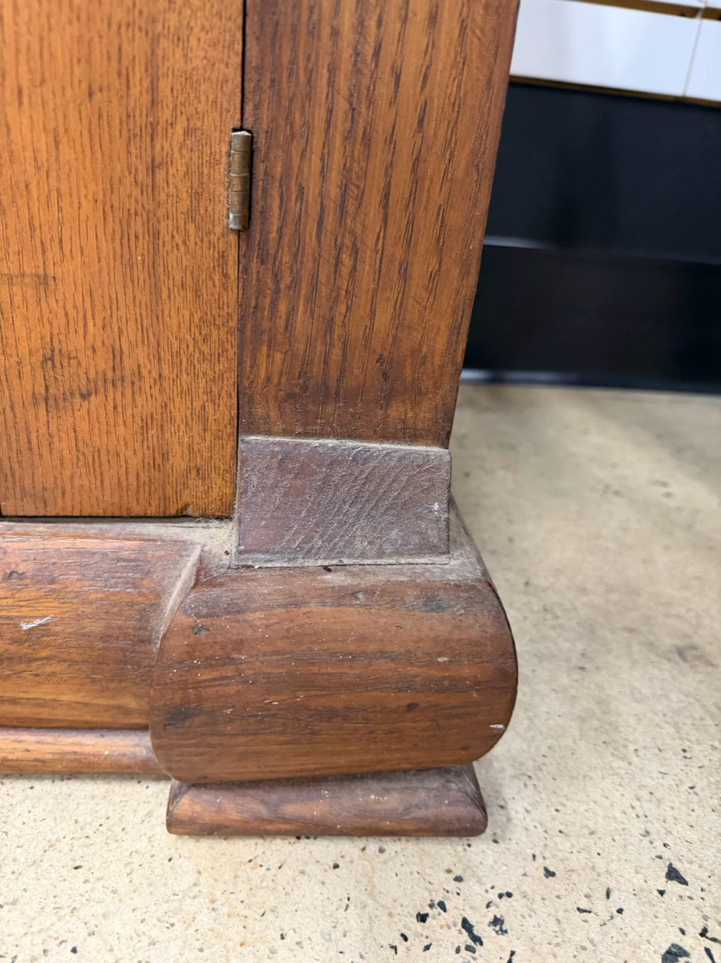 VICTORIAN Oak Side Board 2 Piece