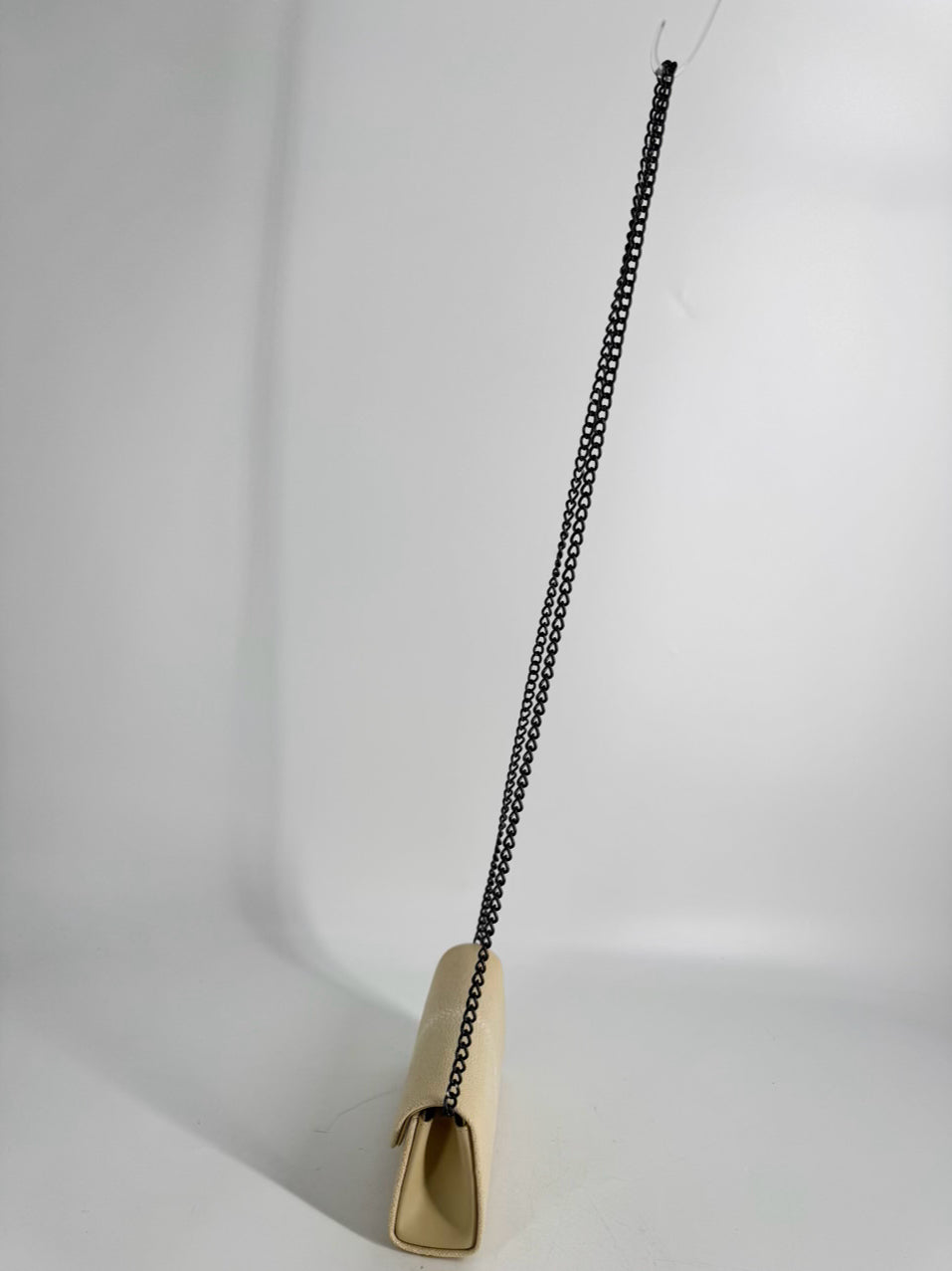 J. MARKELL Cream Leather Stingray Print Crossbody Bag