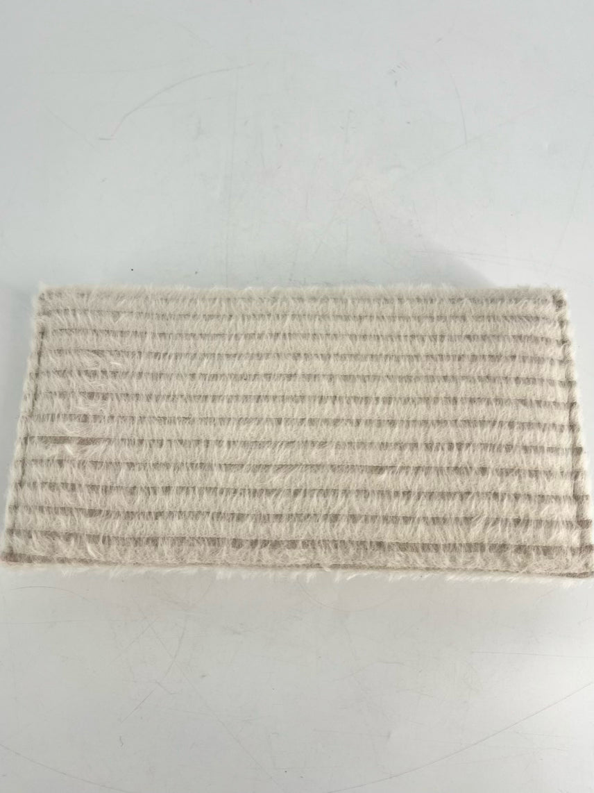 GARLAND Cream Faux Fur Giraffe Clutch