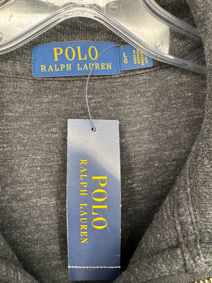 POLO RALPH LAUREN Size L Charcoal Pullover NWT