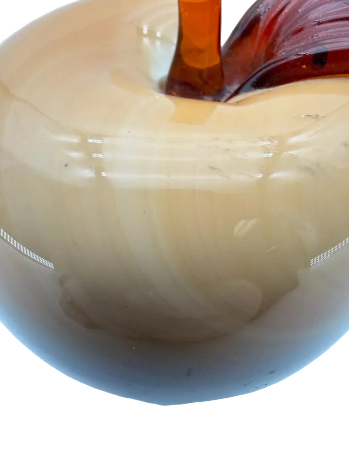 UKRAINE ART GLASS Tan & Cream Glass Fruit