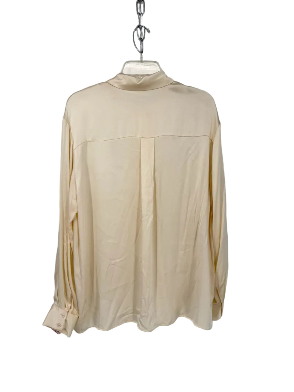 FROM FUTURE Wmn's Size 40 Champagne Silk Blouse