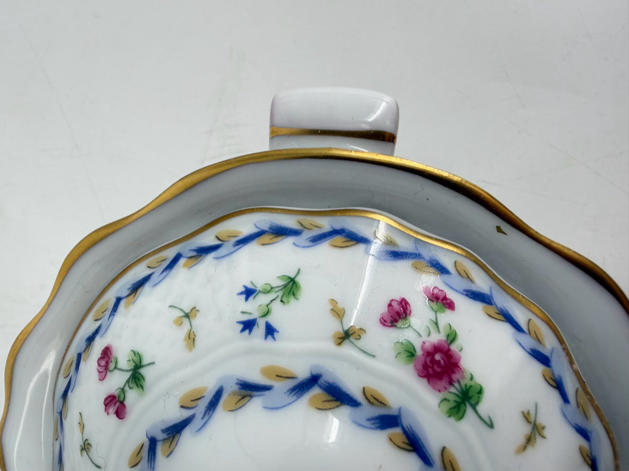 BERNARDAUD Porcelain Artois Bleu Cream & Sugar