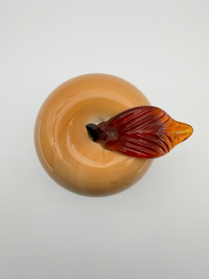 UKRAINE ART GLASS Tan & Cream Glass Fruit