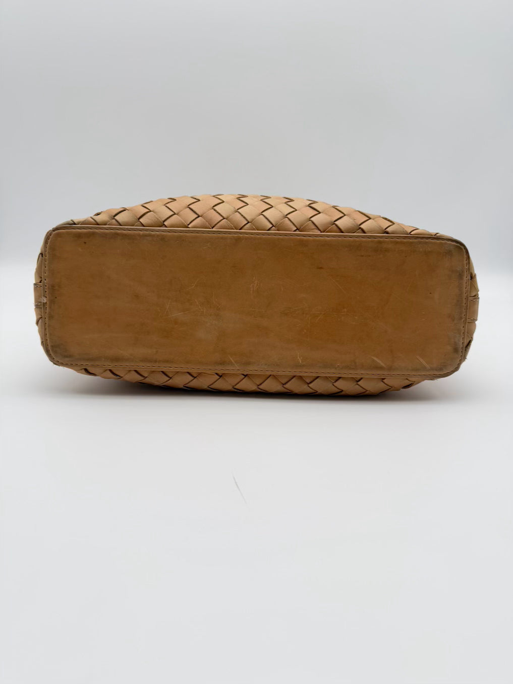 BEMBIEN Natural Leather Woven Purse