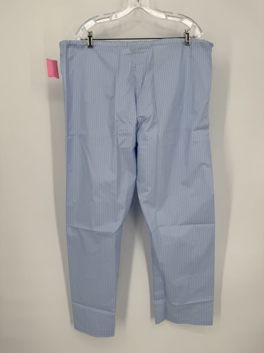 DEREK ROSE Size L Blue Stripe Pajamas