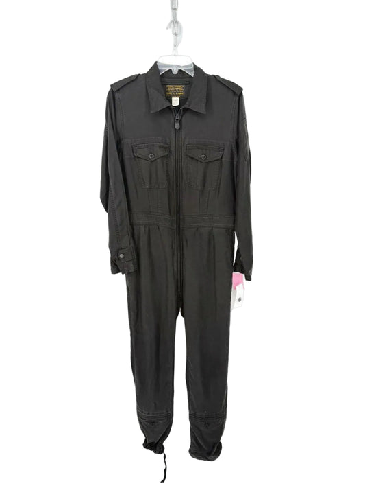 DOUBLE RL & CO Size 2 Charcoal Zip Up Jumpsuit NWT
