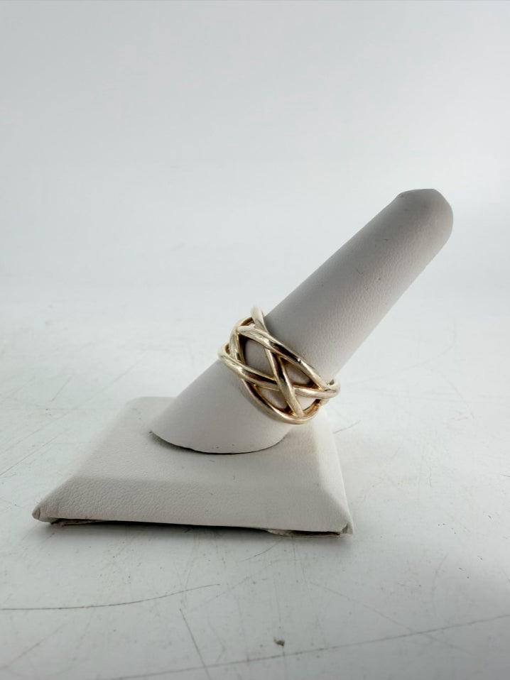 TIFFANY & CO. STERLING SILVER Multi Strand Knot Ring