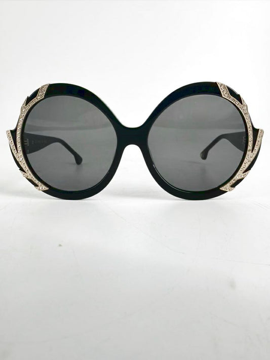 ALICE + OLIVIA Black & Gold Sunglasses