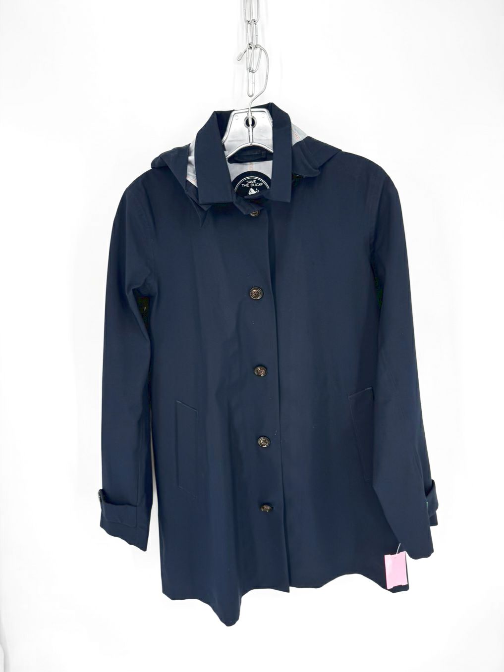 SAVE THE DUCK Size Wmn's S Navy Rain Jacket