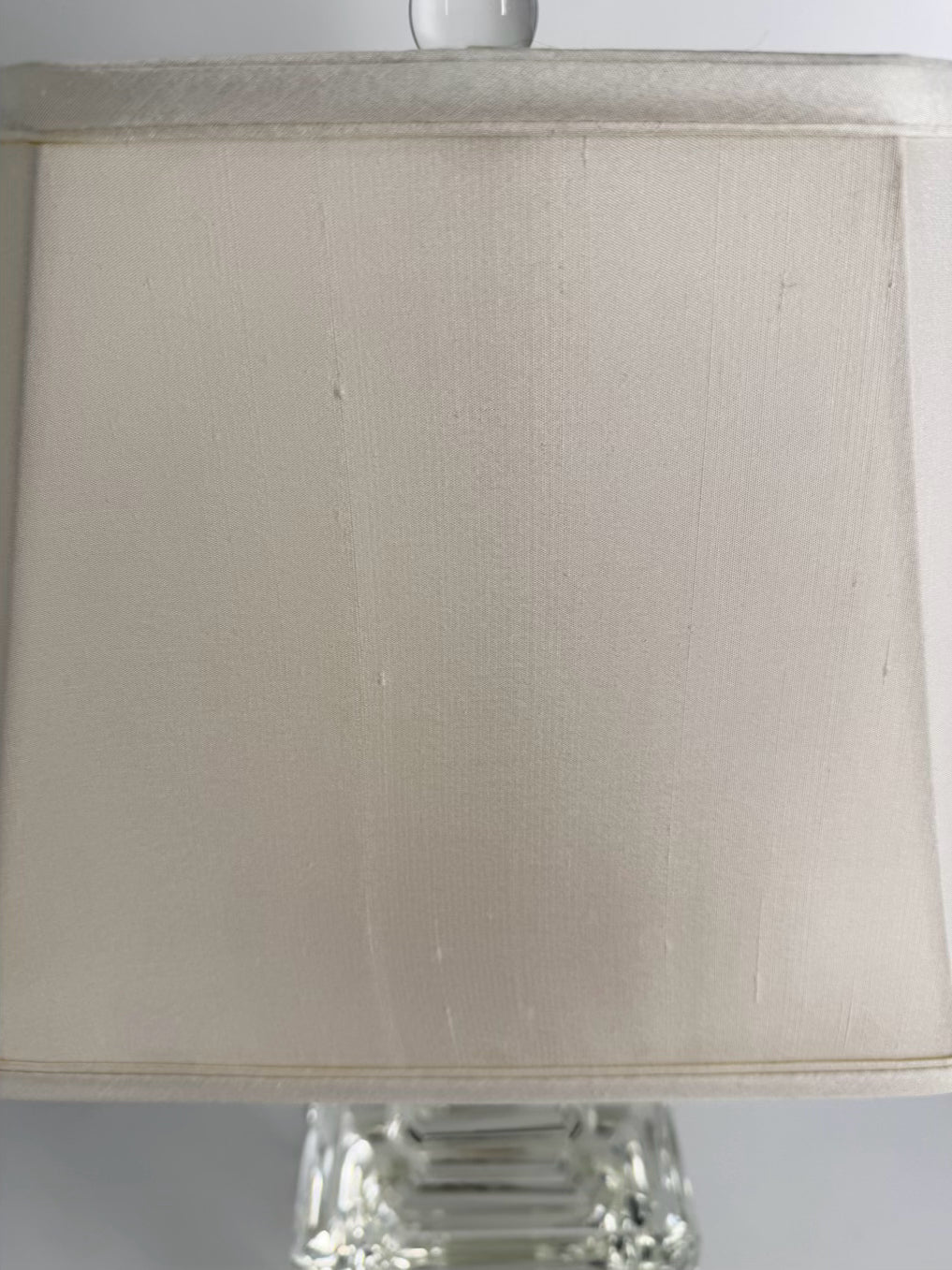 Clear Glass Lamp w/ Shade