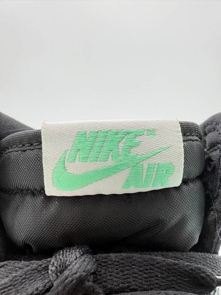 NIKE AIR JORDAN Retro High OG Green Glow Size Youth 6.5 Teal & Black Sneakers