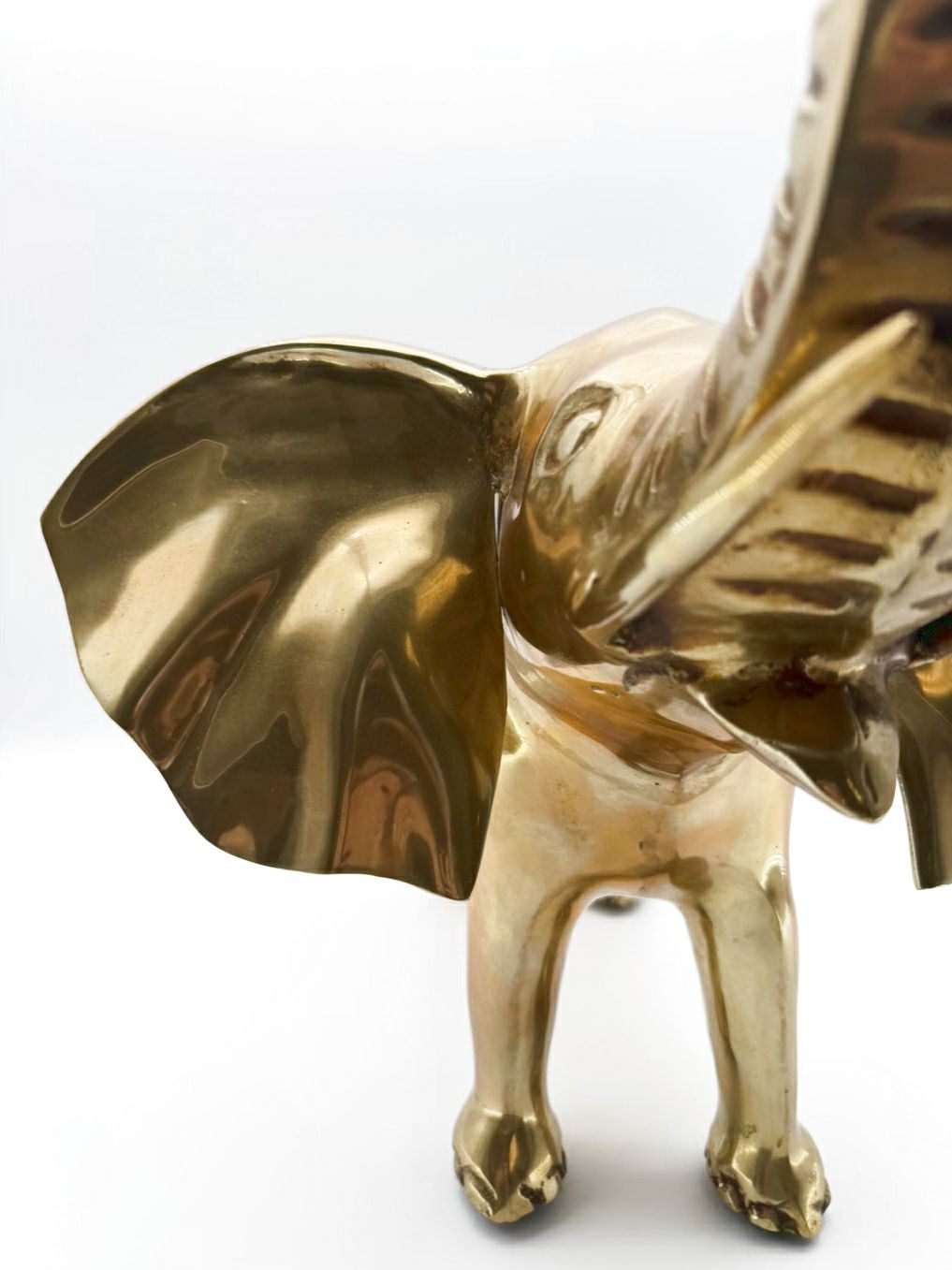 Large Elephant Brass Figure