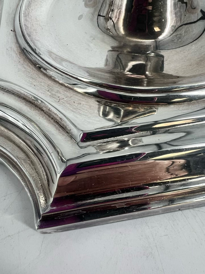 CHELSEA HOUSE Silver Plate Pair of 1984 Candleholders